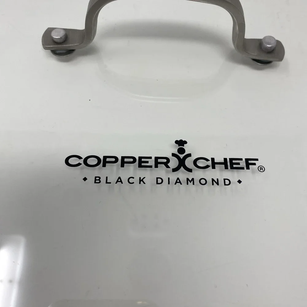 Replacement Round Glass Lid for the Copper Chef Black Diamond 12-inch Cookware